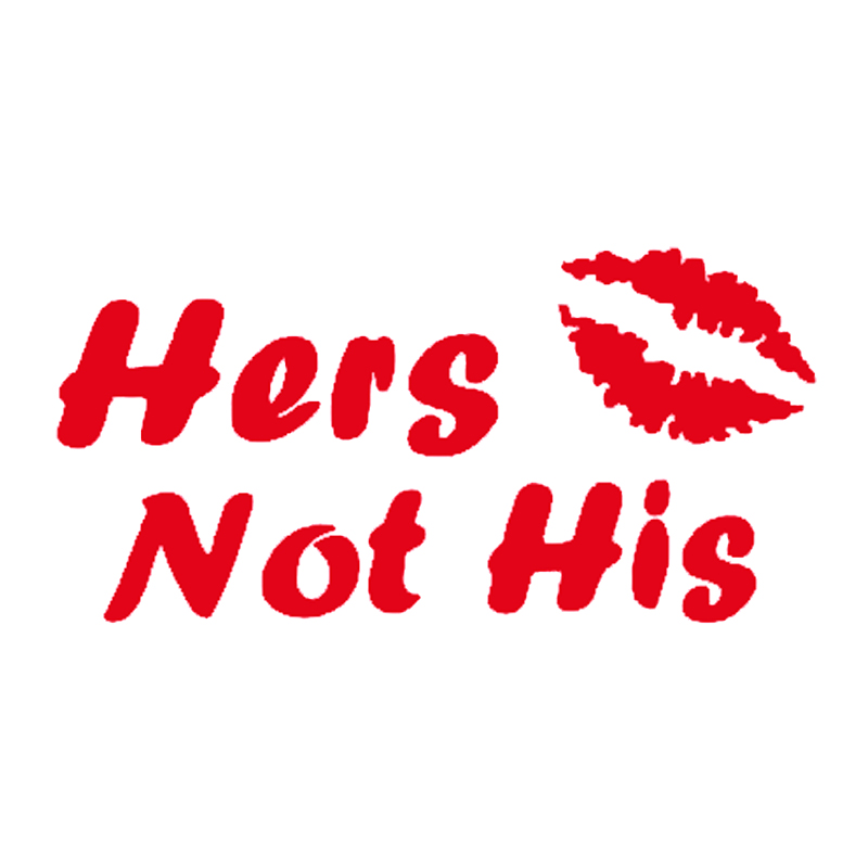 16*7.9cm HERS NOT HIS LIPS vinyl decal sticker Creative Stickers Car Accessories Car Styling Decal Jdm, Color
16*7.9cm HERS NOT HIS LIPS vinyl decal sticker Creative Stickers Car Accessories Car Styling Decal Jdm, Color