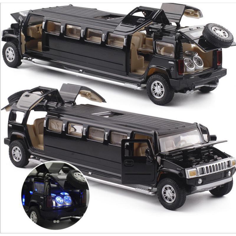 Diecast High Simulation 1:32 Alloy Hummer Limousine Metal Car Model Pull Back Flashing Musical Vehicles Kids Gift Children's Toy
Diecast High Simulation 1:32 Alloy Hummer Limousine Metal Car Model Pull Back Flashing Musical Vehicles Kids Gift Children's Toy