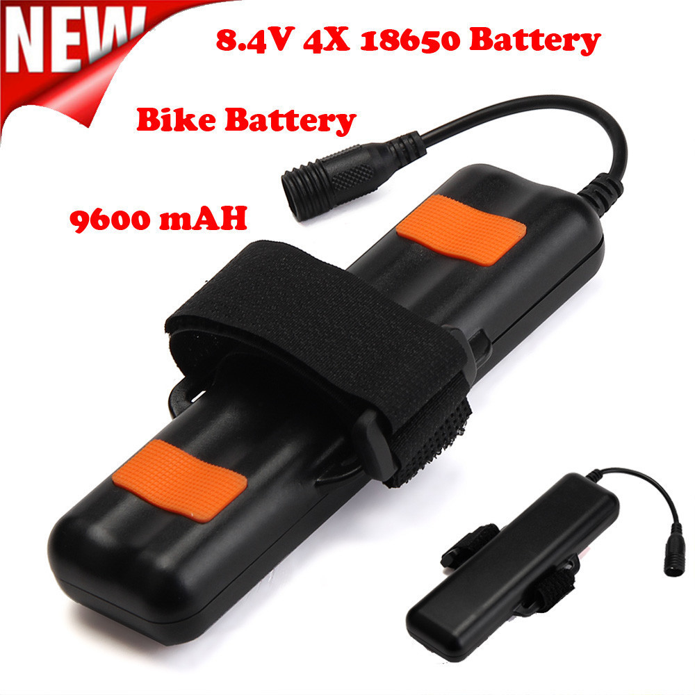 New Hot ! 8.4V Rechargeable 9600mAh 4X18650 Battery Pack For Bicycle light Headlamp Cycling Bicycle Accessories High Quality #E Y200920
New Hot ! 8.4V Rechargeable 9600mAh 4X18650 Battery Pack For Bicycle light Headlamp Cycling Bicycle Accessories High Quality #E Y200920