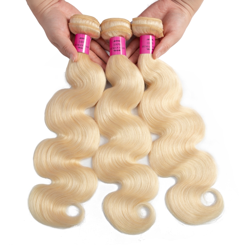 Peruvian Human Hair 613 Color Body Wave Wholesale Blonde 10 Pcs/lot Hair Weaves Ten Bundles 613# Light Color