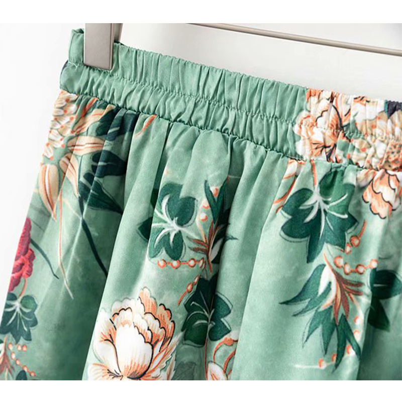 Fashion suit pants suit 2019 summer temperament new women's printing loose suit jacket casual wide leg pants twopiece T200818