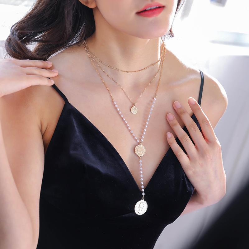 Multilayer Gold Portrait Chain Necklaces Pentants for Women Long Necklace Colar 2021 Trend New Fashion Jewelry Accessories Gifts
Multilayer Gold Portrait Chain Necklaces Pentants for Women Long Necklace Colar 2021 Trend New Fashion Jewelry Accessories Gifts