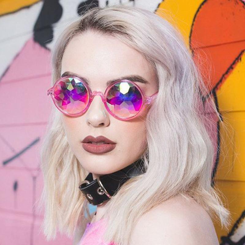 Colorful Round Kaleidoscope Sunglasses Women Men Brand Designer Vintage Celebrity Party Cosplay Goggles
Colorful Round Kaleidoscope Sunglasses Women Men Brand Designer Vintage Celebrity Party Cosplay Goggles
