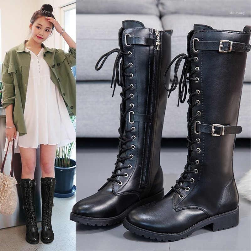 Leather Platform High Heel Platform Women's Boots Lace Up Women's Boots Autumn And Winter Fashion Motorcycle Shoes Knee High1, Black
Leather Platform High Heel Platform Women's Boots Lace Up Women's Boots Autumn And Winter Fashion Motorcycle Shoes Knee High1, Black