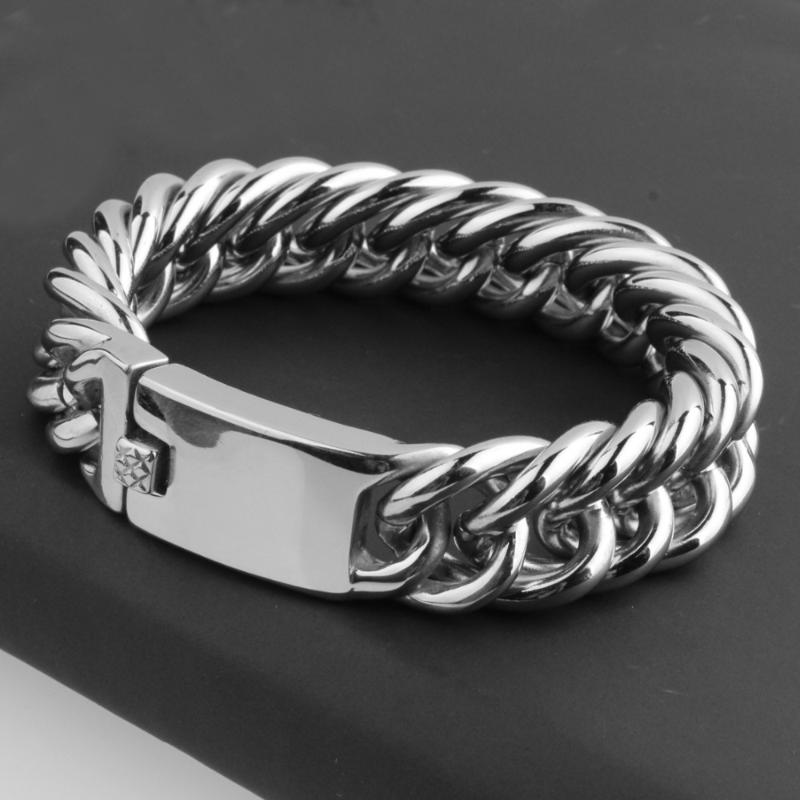 19mm New Arrive 316L Stainless Steel Silver Color Cuban Curb Link Chain Men's Bracelet Bangle 7"-11" Choose Christmas Gift New
19mm New Arrive 316L Stainless Steel Silver Color Cuban Curb Link Chain Men's Bracelet Bangle 7"-11" Choose Christmas Gift New