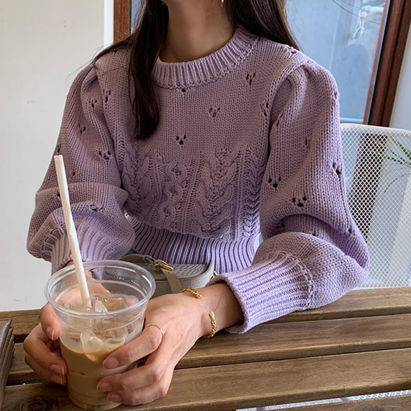 Autumn Winter Sweater Women Hollow Out Long Sleeve O-Neck Knitted Jumpers Twisted Sweet Pullover Pink Korean Casual Outwear X308
Autumn Winter Sweater Women Hollow Out Long Sleeve O-Neck Knitted Jumpers Twisted Sweet Pullover Pink Korean Casual Outwear X308