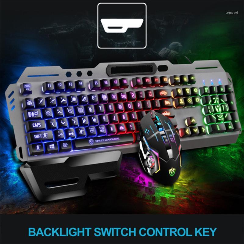 Gaming Keyboard Mouse Mechanical Feeling LED Backlit Gamer Keyboards USB Wired Keyboard Computer Game For PC Laptop1
Gaming Keyboard Mouse Mechanical Feeling LED Backlit Gamer Keyboards USB Wired Keyboard Computer Game For PC Laptop1