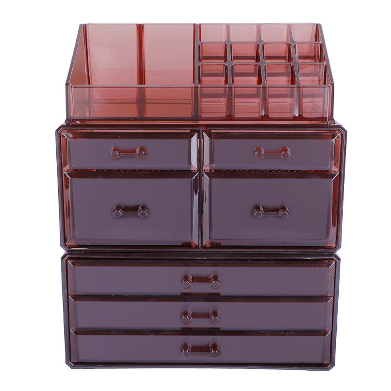 Plastic Cosmetics Storage Rack Transparent 4 Small & 3 Large Drawers Coffee, 86066091
Plastic Cosmetics Storage Rack Transparent 4 Small & 3 Large Drawers Coffee, 86066091