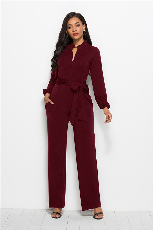 2021 New Women Long-legged Sleeves with Sleek Pockets Button Autumn Overalls Ladies Size 3xl 5I2G, Red rose
2021 New Women Long-legged Sleeves with Sleek Pockets Button Autumn Overalls Ladies Size 3xl 5I2G, Red rose