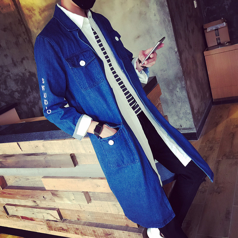 2021 New n in Spring of , Long Embroidered Style Denies Coat Fashion Men. JQZ8, Black
2021 New n in Spring of , Long Embroidered Style Denies Coat Fashion Men. JQZ8, Black