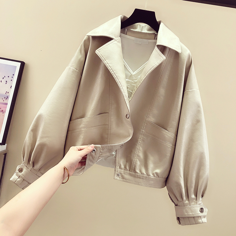 2021 New Spring Short Yellow Female Autumn in Leather Jacket Streetwear Batwing Manga Loops Turn Collar Down Outwear ZO32
2021 New Spring Short Yellow Female Autumn in Leather Jacket Streetwear Batwing Manga Loops Turn Collar Down Outwear ZO32