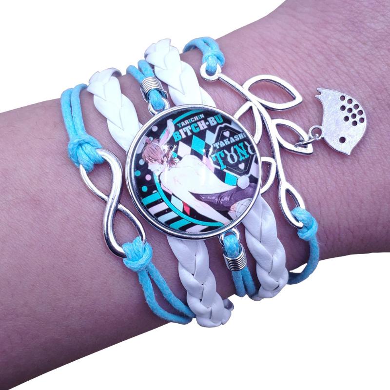 Charm Bracelets Japanese Anime Yarichin Bitch-bu Club Ayato Yuri YUI TAMURA Multilayer Leather Bracelet Punk Time Gem Men Women Gift WJCS
Charm Bracelets Japanese Anime Yarichin Bitch-bu Club Ayato Yuri YUI TAMURA Multilayer Leather Bracelet Punk Time Gem Men Women Gift WJCS