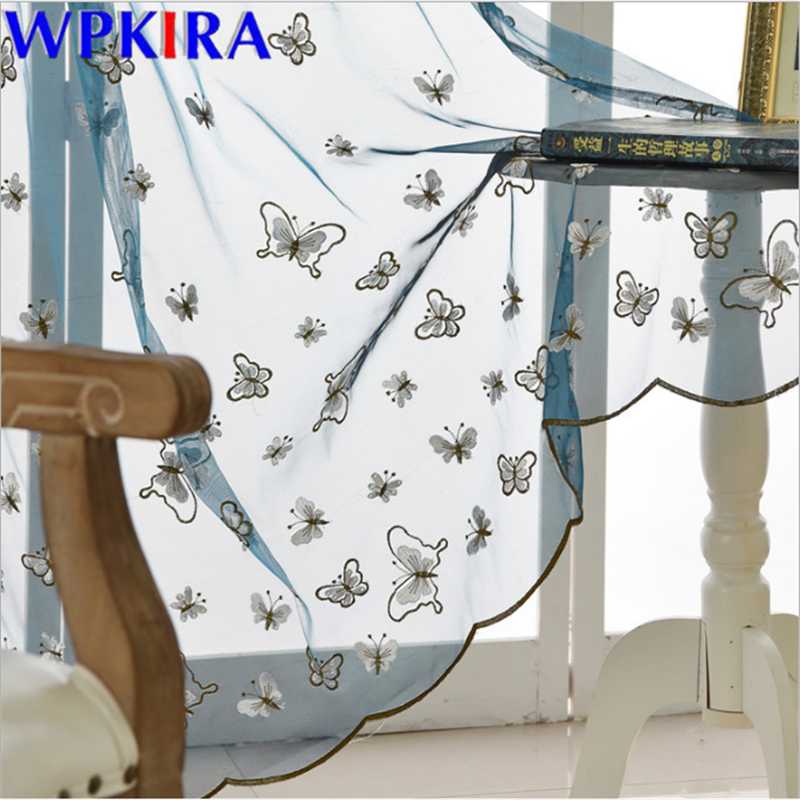 Embroidered Butterfly Tulle Curtain For Living Room Sheer Curtain bedroom Romatic Kitchen Drape Panel Volie Sheer 1Pc X-AD375#30, Blue tulle
Embroidered Butterfly Tulle Curtain For Living Room Sheer Curtain bedroom Romatic Kitchen Drape Panel Volie Sheer 1Pc X-AD375#30, Blue tulle