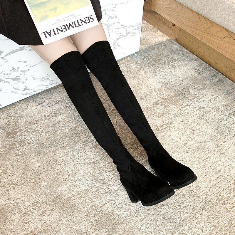 Suede Over The Knee Boots High Heels Women Shoes Thigh High Boots Heels Crystal Zipper Black Long Botas Altas Mujer1
Suede Over The Knee Boots High Heels Women Shoes Thigh High Boots Heels Crystal Zipper Black Long Botas Altas Mujer1