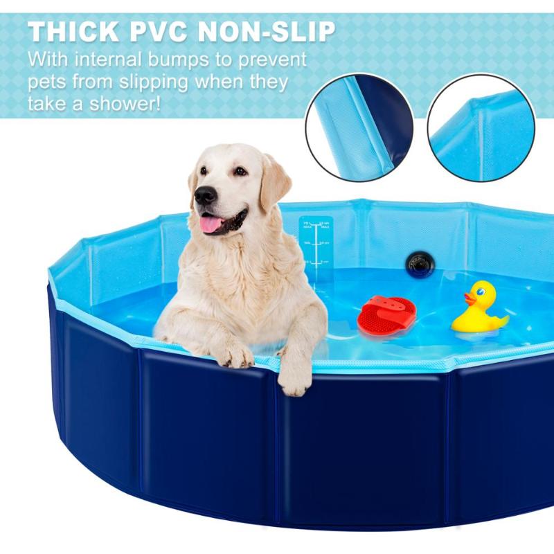 Dog Swimming Pool Pet Bath Summer Outdoor Foldable Pool Protable for Dogs Cats Kids, Blue
Dog Swimming Pool Pet Bath Summer Outdoor Foldable Pool Protable for Dogs Cats Kids, Blue