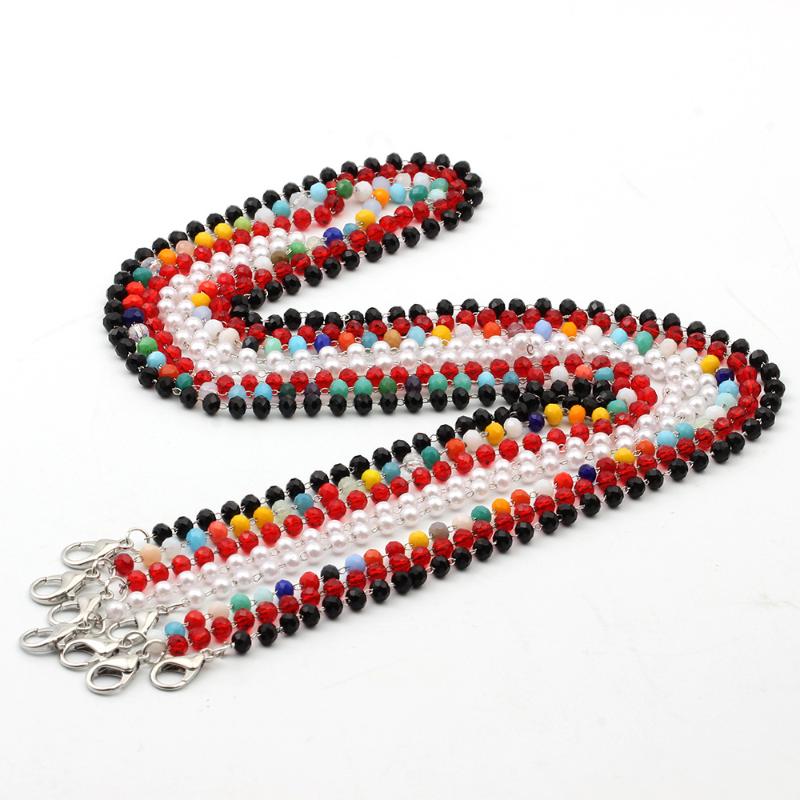 N5682 ZWPON White Pearl Beaded Chain Mask Necklace Face Mask Lanyards Reading Glasses Chain Neck Straps Cord Holder
N5682 ZWPON White Pearl Beaded Chain Mask Necklace Face Mask Lanyards Reading Glasses Chain Neck Straps Cord Holder