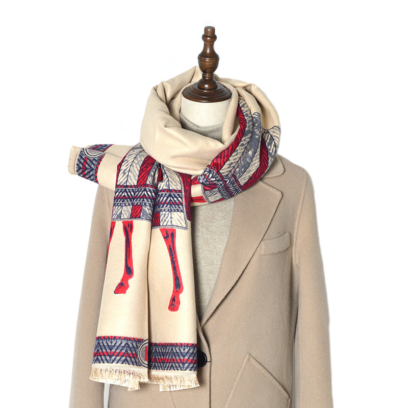 2021 New Brand Winter Double Sided Scarf Women Cashmere Warm Pashmina Foulard Lady Horse Scarves Thick Soft Shawls Wraps 52b3
2021 New Brand Winter Double Sided Scarf Women Cashmere Warm Pashmina Foulard Lady Horse Scarves Thick Soft Shawls Wraps 52b3