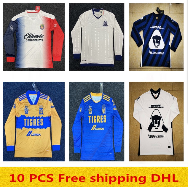 In stock 2020 2021 Chivas Cougar Tigers Captain Long Sleeve Soccer Jerseys Size S-XXL, White
In stock 2020 2021 Chivas Cougar Tigers Captain Long Sleeve Soccer Jerseys Size S-XXL, White