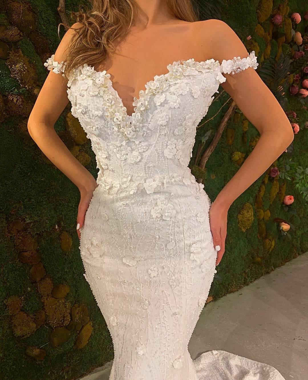 2020 Mermaid Wedding Dresses vestidos de novia Lace Appliqued Off Shoulder Bridal Gowns Custom Made robes de mariée