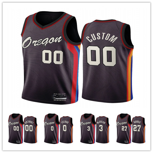 Portland Trail Blazers MEN Damian Lillard C.J. McCollum Carmelo Anthony Jusuf Nurkic Chocolate City Oregon basketball Jersey, Black
Portland Trail Blazers MEN Damian Lillard C.J. McCollum Carmelo Anthony Jusuf Nurkic Chocolate City Oregon basketball Jersey, Black