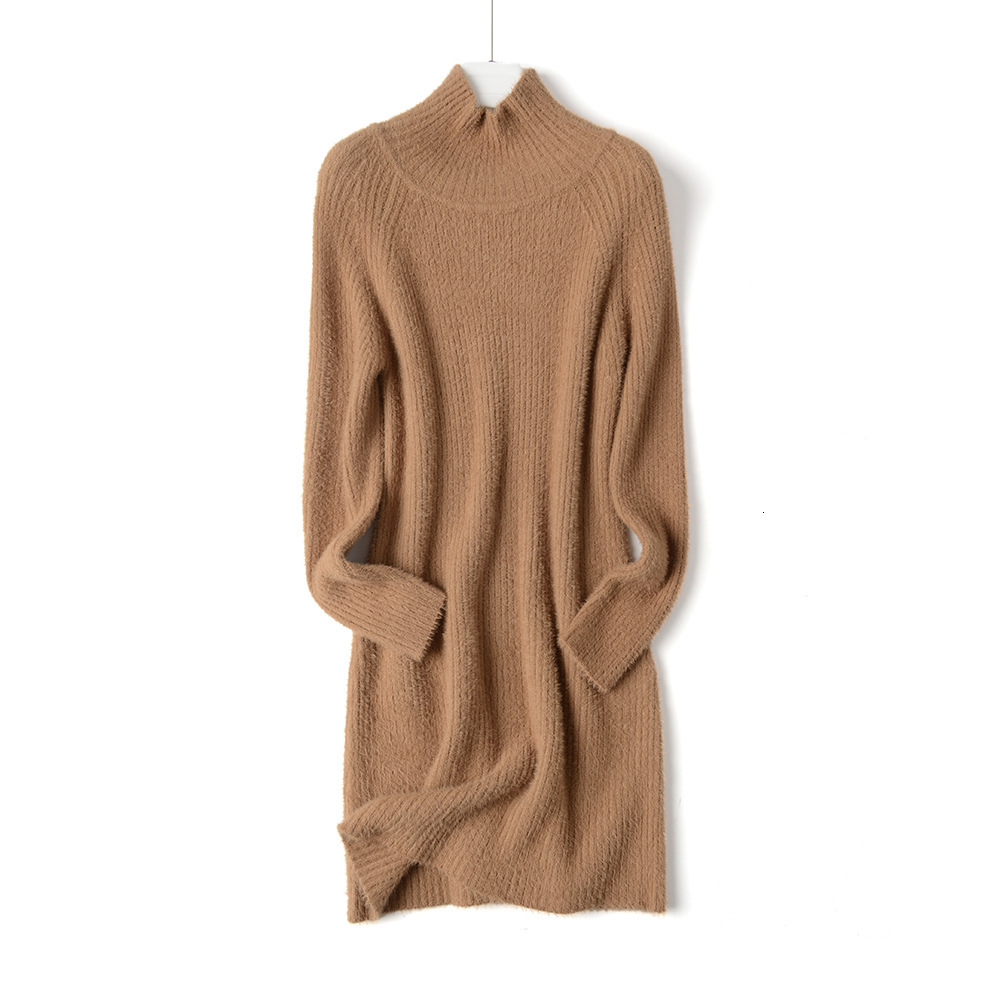 2021 New Autumn Winter Half Turtleneck Short Lantern Sleeve Thick Sweater Women Loose Mini Female Chic Straight Dress C6ej, Blue
2021 New Autumn Winter Half Turtleneck Short Lantern Sleeve Thick Sweater Women Loose Mini Female Chic Straight Dress C6ej, Blue