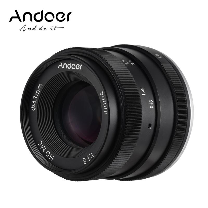 

Andoer 50mm F1.8 Digital Camera Lens Large Aperture Camera Lens for Canon M2/ M3/ M5/ M6/ M10/ M100/ M50 EOS-M Mount