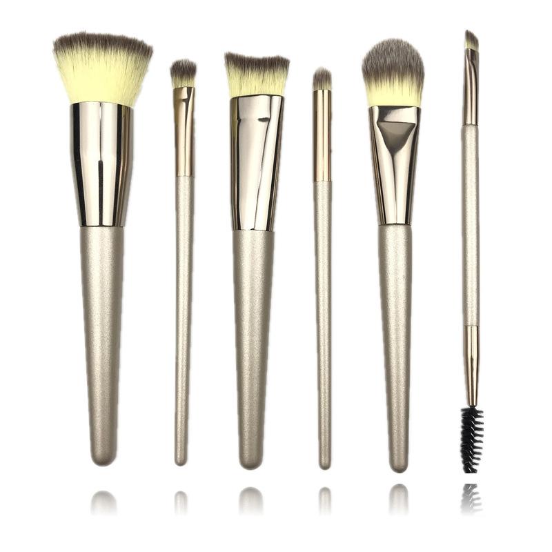 6 PCS Luxury Champagne Makeup Brushes Set For Foundation Powder Blush Eyeshadow Concealer Large Make Up Brush Cosmetics Beauty T
6 PCS Luxury Champagne Makeup Brushes Set For Foundation Powder Blush Eyeshadow Concealer Large Make Up Brush Cosmetics Beauty T