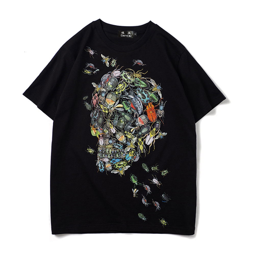 Insect Skull Print Short Sleeve Men's Short-sleeved Cartoon Parttern T-shirt Women Shirts|streetwear Zr6b, White
Insect Skull Print Short Sleeve Men's Short-sleeved Cartoon Parttern T-shirt Women Shirts|streetwear Zr6b, White