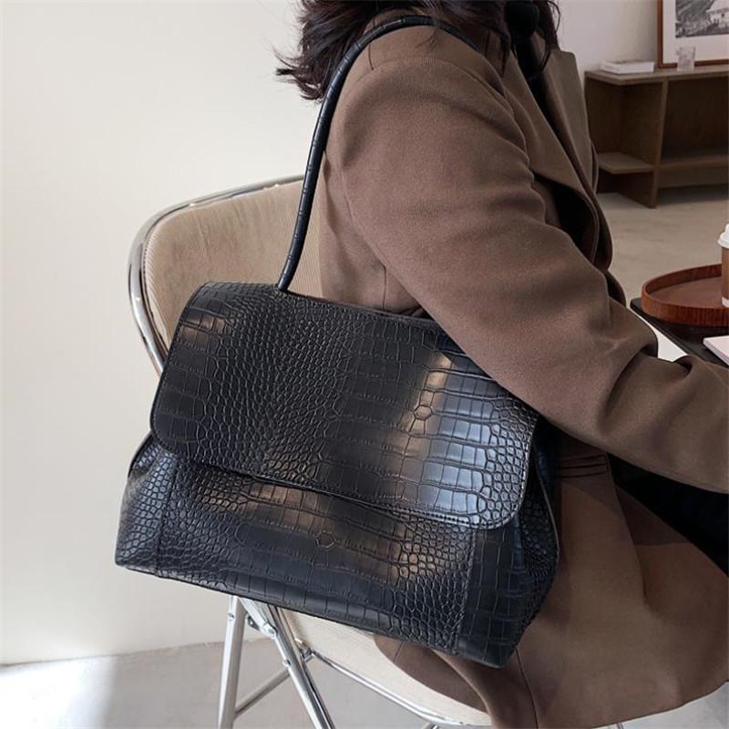 Women Handbag Large Capacity Casual Crocodile Pattern Shoulder Bags For Women Totes PU Leather Messenger Bag Dropshipping 20#115, Black
Women Handbag Large Capacity Casual Crocodile Pattern Shoulder Bags For Women Totes PU Leather Messenger Bag Dropshipping 20#115, Black