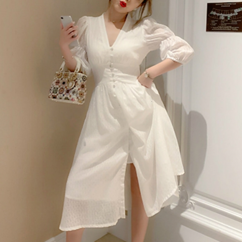 2021 New Elegant Women White Party Split Fairy Office Lady Sleeve Designer Korean Women's Clothing Autumn Y636
2021 New Elegant Women White Party Split Fairy Office Lady Sleeve Designer Korean Women's Clothing Autumn Y636