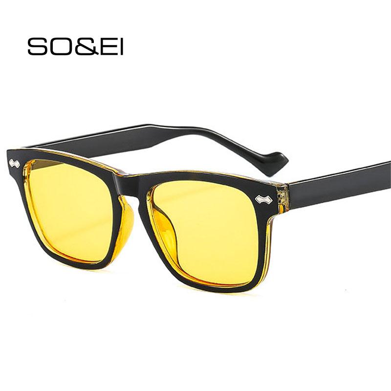 Sunglasses SO&EI Fashion Clear Ocean Lens Women Vintage Rivets Square Yellow Blue Eyewear Men Trending Shades UV400 Sun Glasses
Sunglasses SO&EI Fashion Clear Ocean Lens Women Vintage Rivets Square Yellow Blue Eyewear Men Trending Shades UV400 Sun Glasses