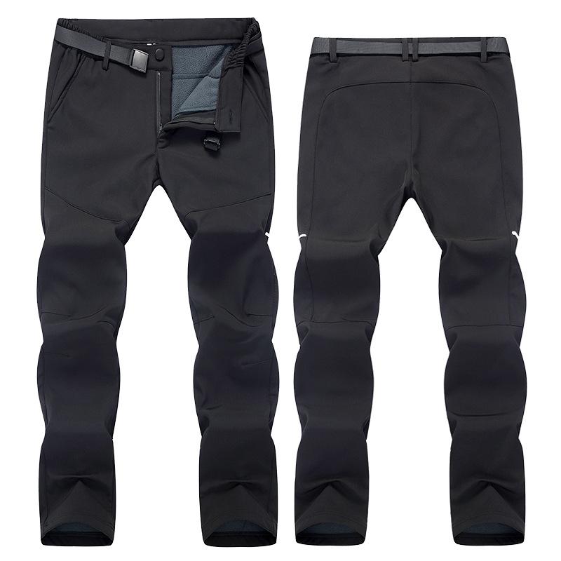 Men Women Outdoor Couple Pants with Plush Warm Windproof Waterproof Mountain Climing Hiking Pants In Autumn Winter 2021, Black
Men Women Outdoor Couple Pants with Plush Warm Windproof Waterproof Mountain Climing Hiking Pants In Autumn Winter 2021, Black
