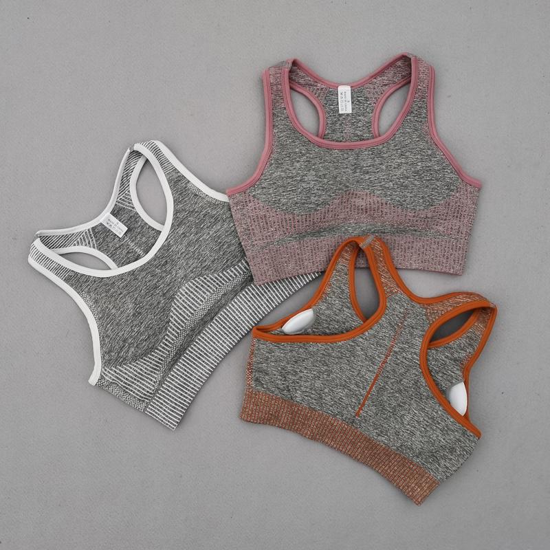 Stripe Seamless Yoga Bra Women Fitness Cropped Top Padded Push Up Sports Bra Gym Brassiere Femme Workout Racerback Active Wear, Orange
Stripe Seamless Yoga Bra Women Fitness Cropped Top Padded Push Up Sports Bra Gym Brassiere Femme Workout Racerback Active Wear, Orange