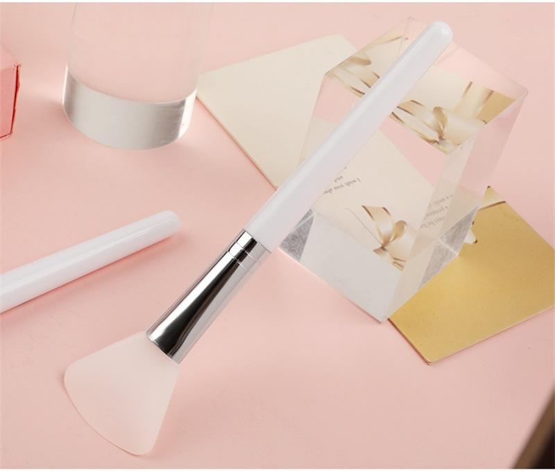 White Silicone Mask Brush Soft Skin Care Mud Mixing Face Brushes Facial Foundation