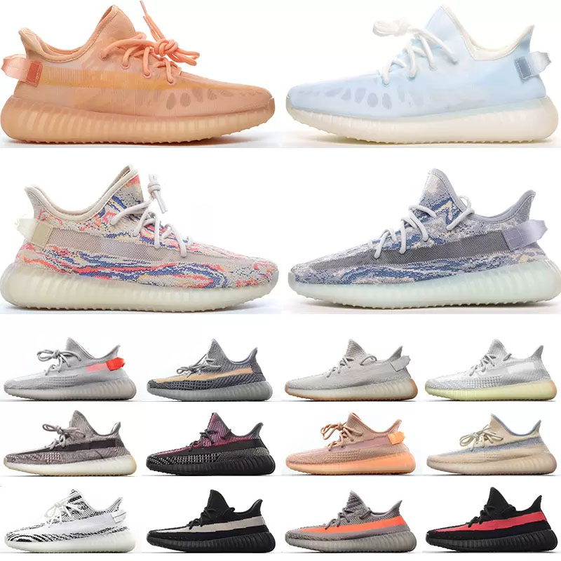 3M Reflective Running shoes Static Beluga 2.0 Sesame Butter Semi Frozen Yellow Cream White Zebra Black Men Women Sneaker 36-47