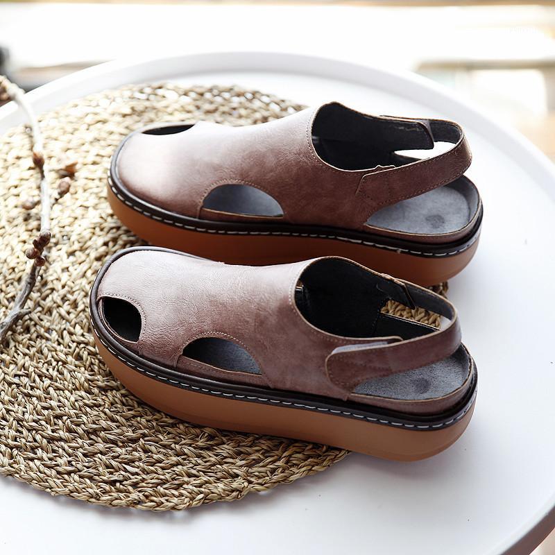 2020 literary hollow summer breathable sandals thick bottom wild student shoes Mori retro fashion women's shoes1, Beige
2020 literary hollow summer breathable sandals thick bottom wild student shoes Mori retro fashion women's shoes1, Beige