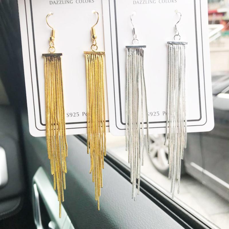 2021Silver Earrings for women's jewelry long tassel smooth temperament show face thin fashion earrings birthday gift
2021Silver Earrings for women's jewelry long tassel smooth temperament show face thin fashion earrings birthday gift