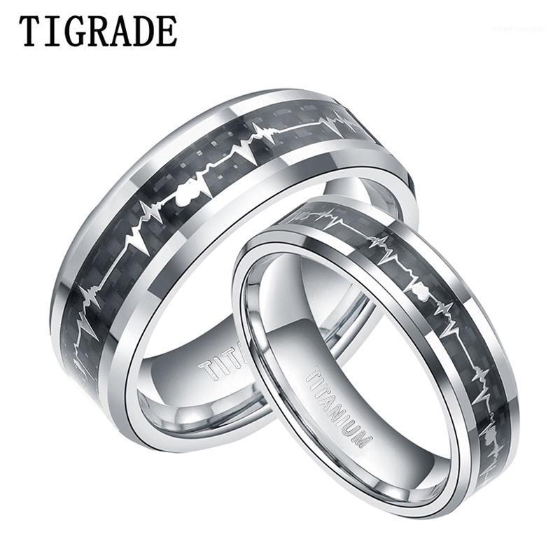 Wedding Rings Tigrade Unisex Titanium Ring To Lover Black Inlay With Heart ECG Design Men Women Band Couple Custom Unique1
Wedding Rings Tigrade Unisex Titanium Ring To Lover Black Inlay With Heart ECG Design Men Women Band Couple Custom Unique1