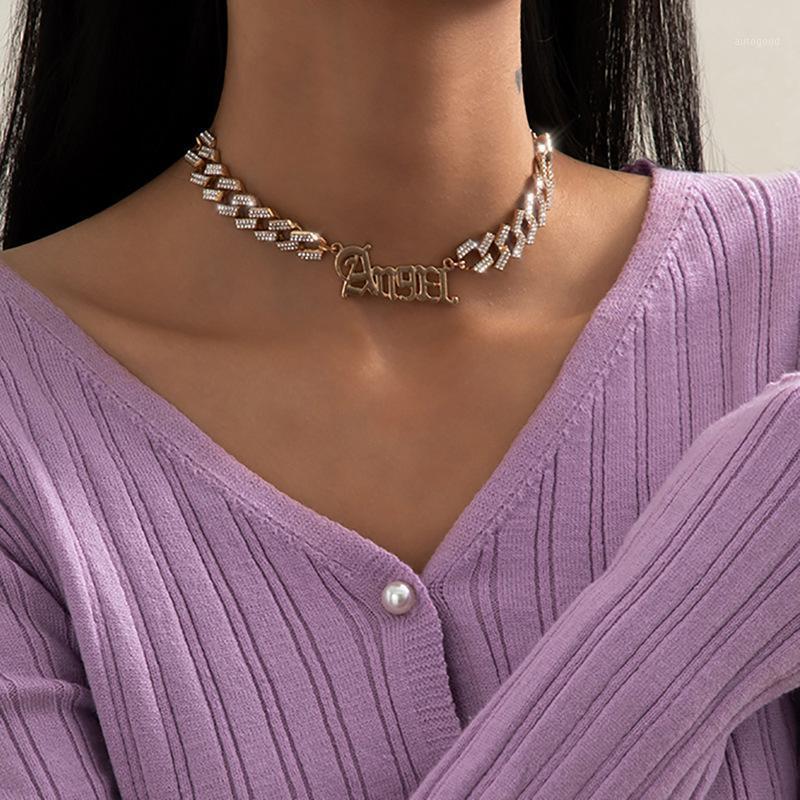 Chokers TIMEONLY Luxury Full Rhinestone Choker Necklaces Gold Color Metal Angel Chunky Curb Chain Party Gift For Women Jewelry1
Chokers TIMEONLY Luxury Full Rhinestone Choker Necklaces Gold Color Metal Angel Chunky Curb Chain Party Gift For Women Jewelry1