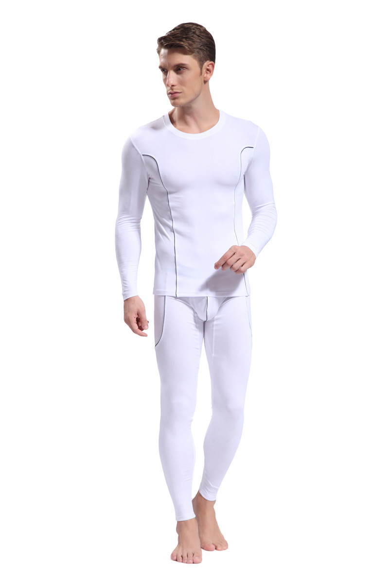 Men's Long Johns Set Bamboo Fiber Soft Thermal Underwear Comfortable Mens Leggings warm Sleepwear for winter 201023