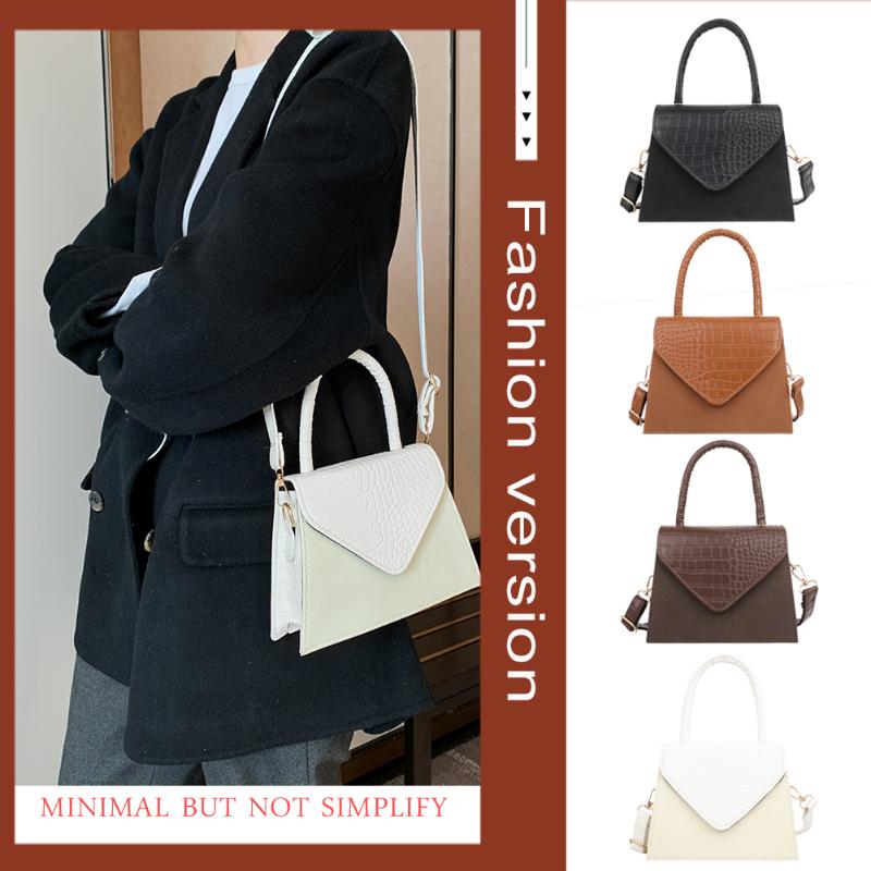 Fashion Exquisite Shopping Bag Scrub Leather Shoulder Handbag Female Daily Alligator Print Messenger Solid Bag, Black
Fashion Exquisite Shopping Bag Scrub Leather Shoulder Handbag Female Daily Alligator Print Messenger Solid Bag, Black