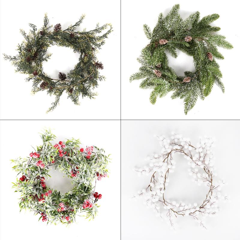 Christmas red berry Pinecones green snow branch Christmas decorations for home navidad artificial plant natal wreath garland
Christmas red berry Pinecones green snow branch Christmas decorations for home navidad artificial plant natal wreath garland