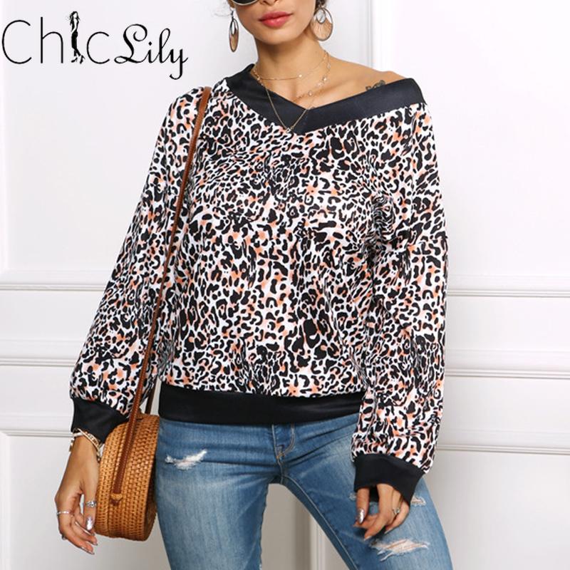 Chiclily V-Neck Long Sleeve Leopard Sweatshirt Autumn Khaki Black oversized Pullovers Winter 2020 Ladies Top
Chiclily V-Neck Long Sleeve Leopard Sweatshirt Autumn Khaki Black oversized Pullovers Winter 2020 Ladies Top