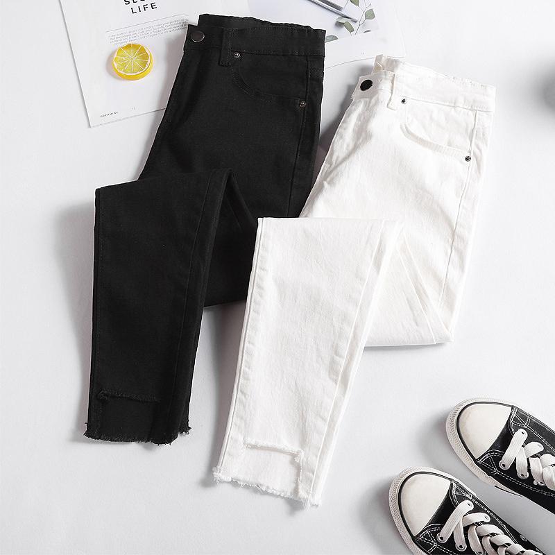 Plus Size Streetwear White Black Jeans Woman Spring Autumn High Waist Ripped skinny Jeans For Women Mom Pants femme, Hole t1
Plus Size Streetwear White Black Jeans Woman Spring Autumn High Waist Ripped skinny Jeans For Women Mom Pants femme, Hole t1