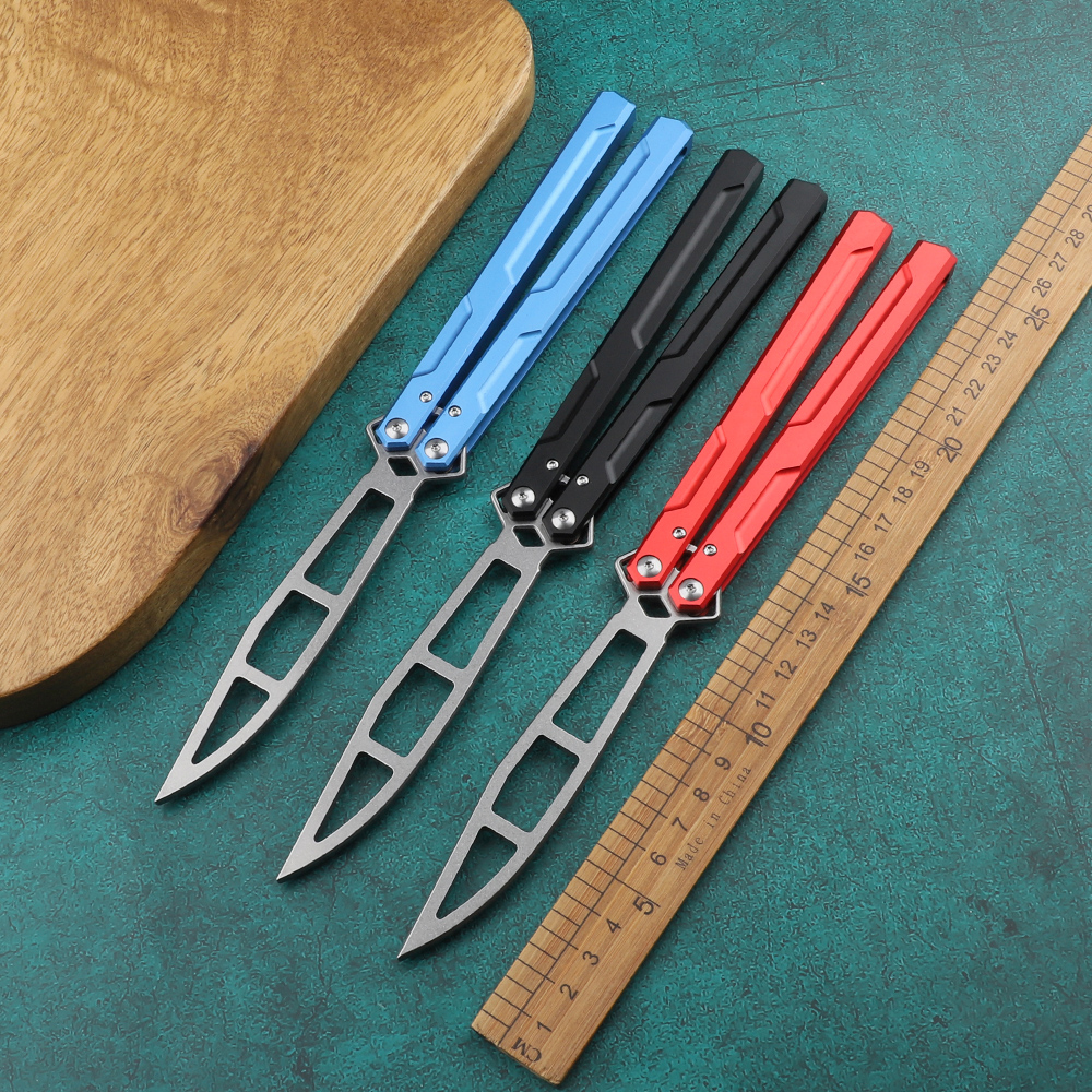 The One Balisong Triton Trainer Butterfly Trainer Unsharp Aluminum Handle Bushing System BM Squid Nautilus Sea Monster Parrot Swing Jilt Knives
The One Balisong Triton Trainer Butterfly Trainer Unsharp Aluminum Handle Bushing System BM Squid Nautilus Sea Monster Parrot Swing Jilt Knives