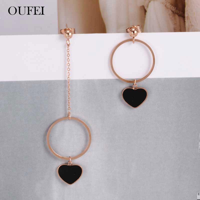 OUFEI Rose Gold Heart Asymmetric Earrings For Women Stainless Steel Jewelry Woman 2020 Fashion Jewelry Accessories Free Shipping
OUFEI Rose Gold Heart Asymmetric Earrings For Women Stainless Steel Jewelry Woman 2020 Fashion Jewelry Accessories Free Shipping
