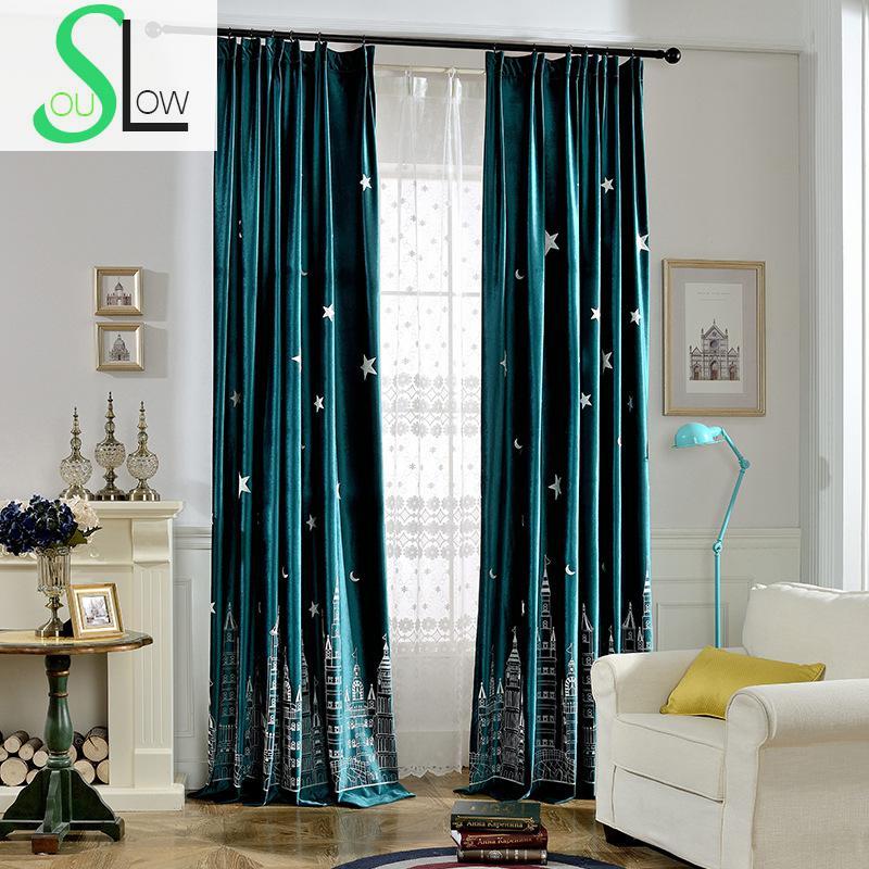 Slow Soul Night City Dark Blue Green Fresh Velvet Curtain Scenic Embroidered European Curtains For Living Room Kitchen Bedroom, Tulle1
Slow Soul Night City Dark Blue Green Fresh Velvet Curtain Scenic Embroidered European Curtains For Living Room Kitchen Bedroom, Tulle1