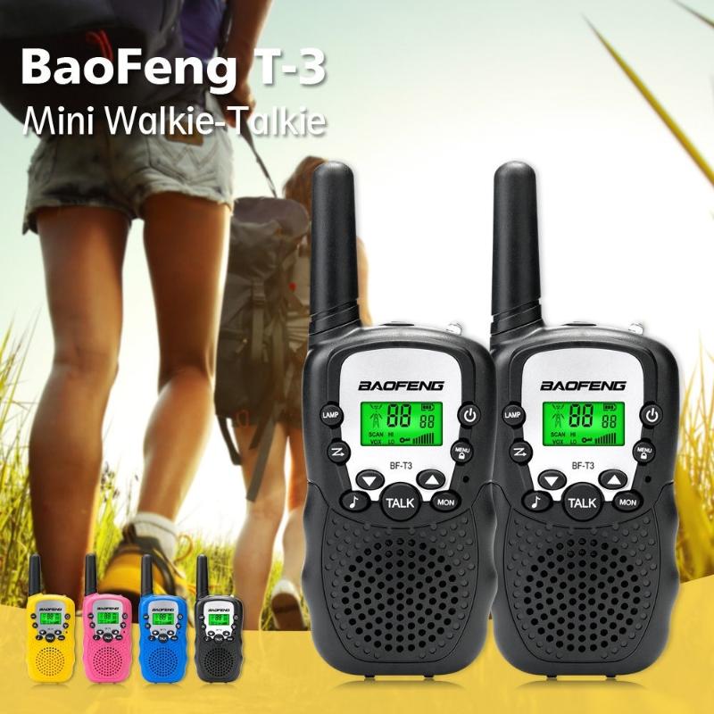 1Pair Baofeng BF-T3 Mini Children Walkie Talkie Handy 22 Channel Two Way Radio Kids 10 Call Tones UHF Transceiver T3 Communicor
1Pair Baofeng BF-T3 Mini Children Walkie Talkie Handy 22 Channel Two Way Radio Kids 10 Call Tones UHF Transceiver T3 Communicor