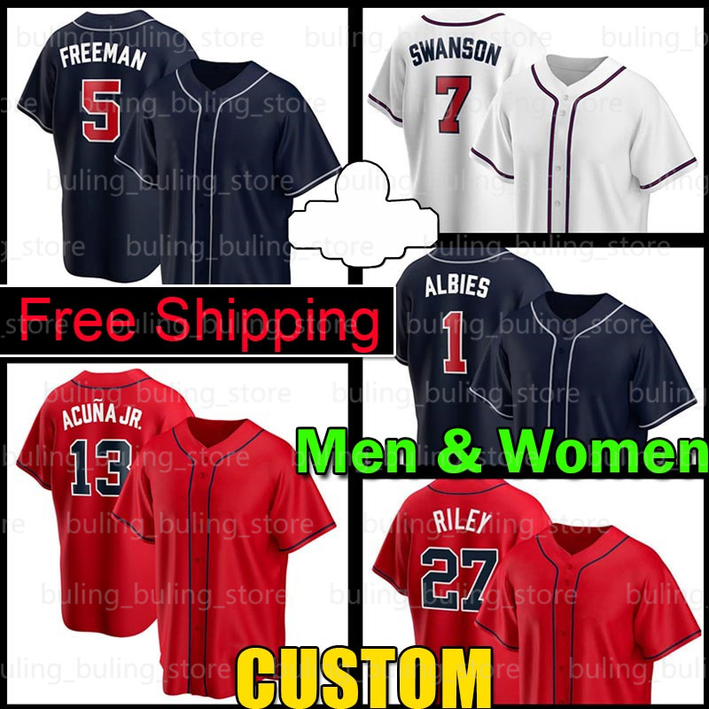 13 Ronald Acuna Jr Atlanta Baseball Jersey Acuña Freddie Freeman Braves 27 Austin Riley Dansby Swanson Chipper Jones 1 Ozzie Albies Dale Murphy Orlando Arcia Jerseys, Custom women new cool base(y s)
13 Ronald Acuna Jr Atlanta Baseball Jersey Acuña Freddie Freeman Braves 27 Austin Riley Dansby Swanson Chipper Jones 1 Ozzie Albies Dale Murphy Orlando Arcia Jerseys, Custom women new cool base(y s)