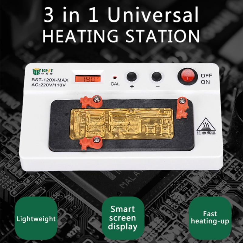 for X/XS/XS MAX Heating Station 3 in 1 Digital Motherboard Separator CPU IC Chips Mainboard Layered Heating Disassembly
for X/XS/XS MAX Heating Station 3 in 1 Digital Motherboard Separator CPU IC Chips Mainboard Layered Heating Disassembly